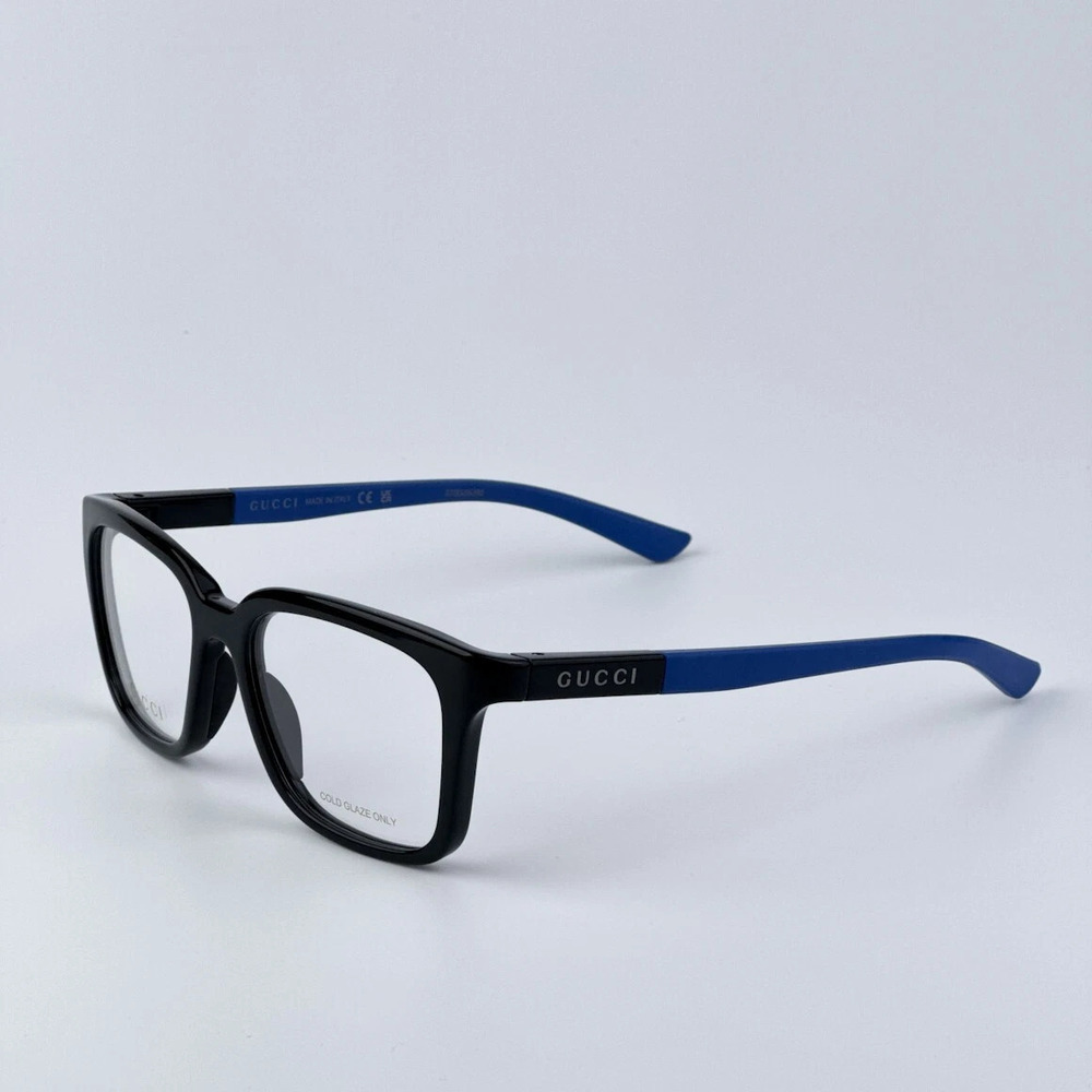 Gucci GG1738O Eyeglasses Black Blue Acetate/Metal Square